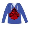 Women's Fine Jersey Lace-Up Long Sleeve T-Shirt Thumbnail