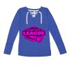 Women's Fine Jersey Lace-Up Long Sleeve T-Shirt Thumbnail