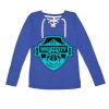Women's Fine Jersey Lace-Up Long Sleeve T-Shirt Thumbnail
