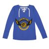 Women's Fine Jersey Lace-Up Long Sleeve T-Shirt Thumbnail